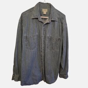 Men's Arizona Jean Company Heavy Denim Shirt L-Tall